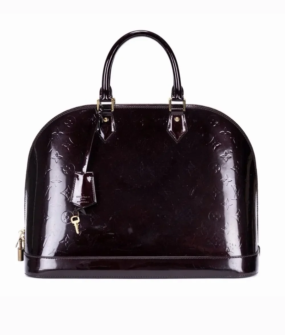 Louis Vuitton Alma GM Monogram Vernis Amarante (Burgandy) Bag